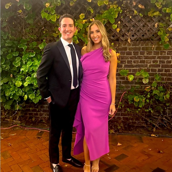 Elliatt Asymmetrical Pink Dress - Picture 2 of 2